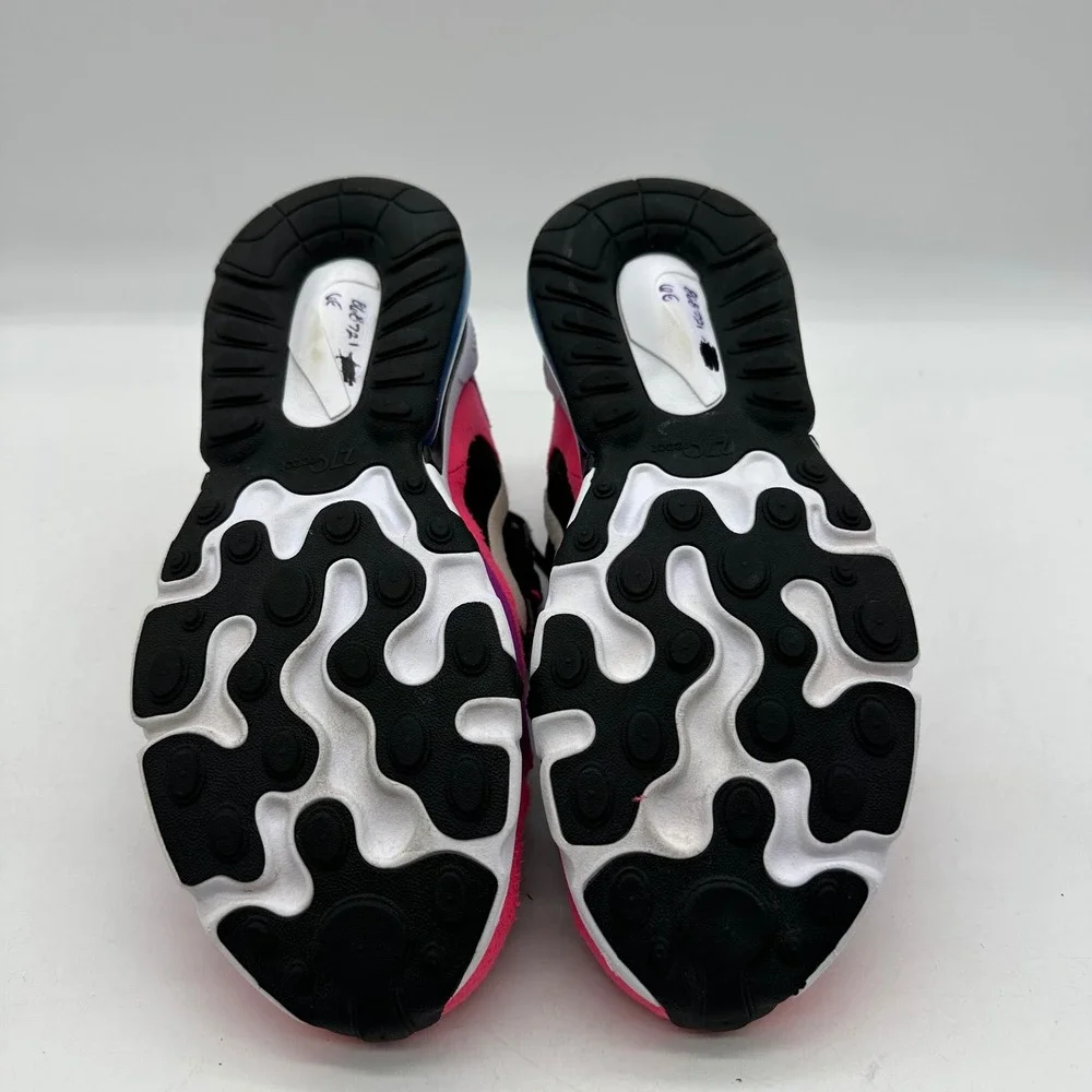Nike Air Max 270 React BQ0101-001 Kids Size 6Y Black Pink Blue Youth Sneakers